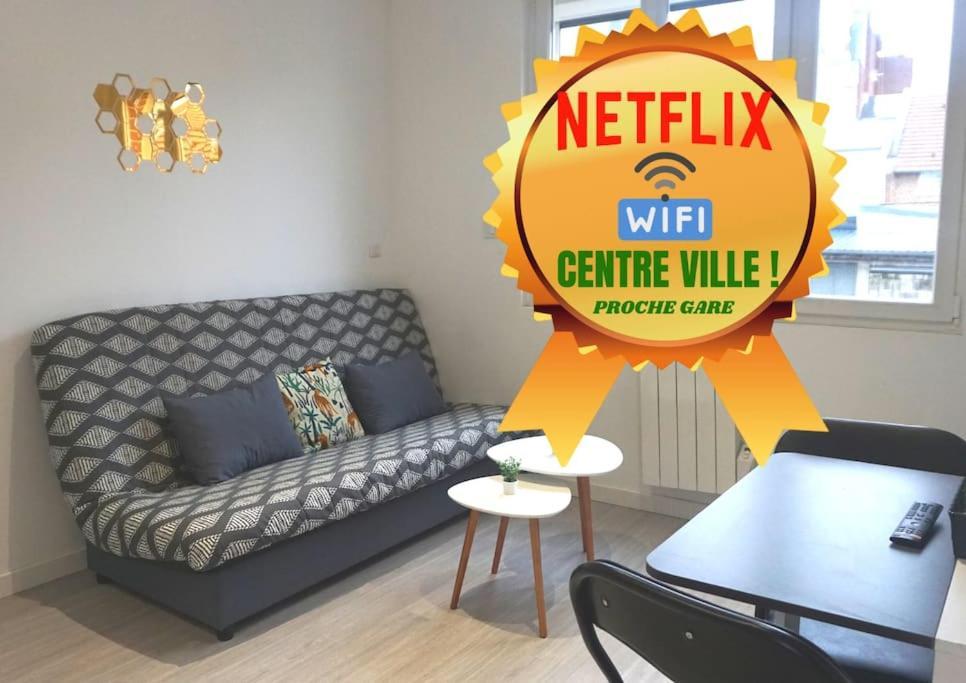 Cosy T2 Wifi Parking Proche Gare Centre Ville Saint-Quentin  Dış mekan fotoğraf